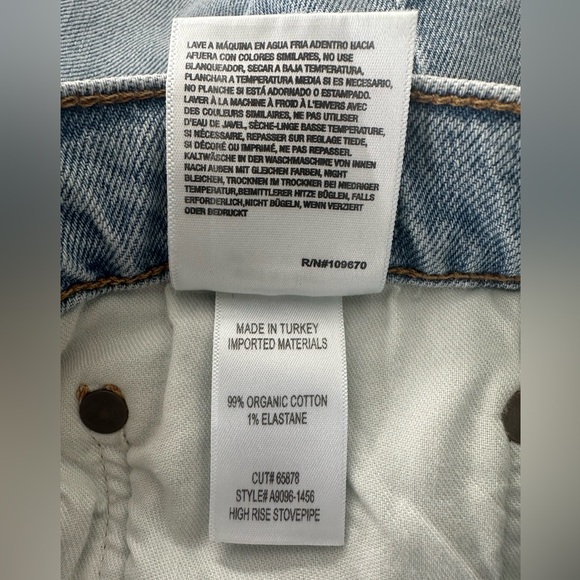 Agolde High Rise Stove Pipe Jeans - Picture 16 of 16